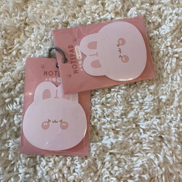 Cute 2 Packs Memo Pad. Kidcore. Fun. Animal Print. Gift. Gifts. Party. - Picture 1 of 6